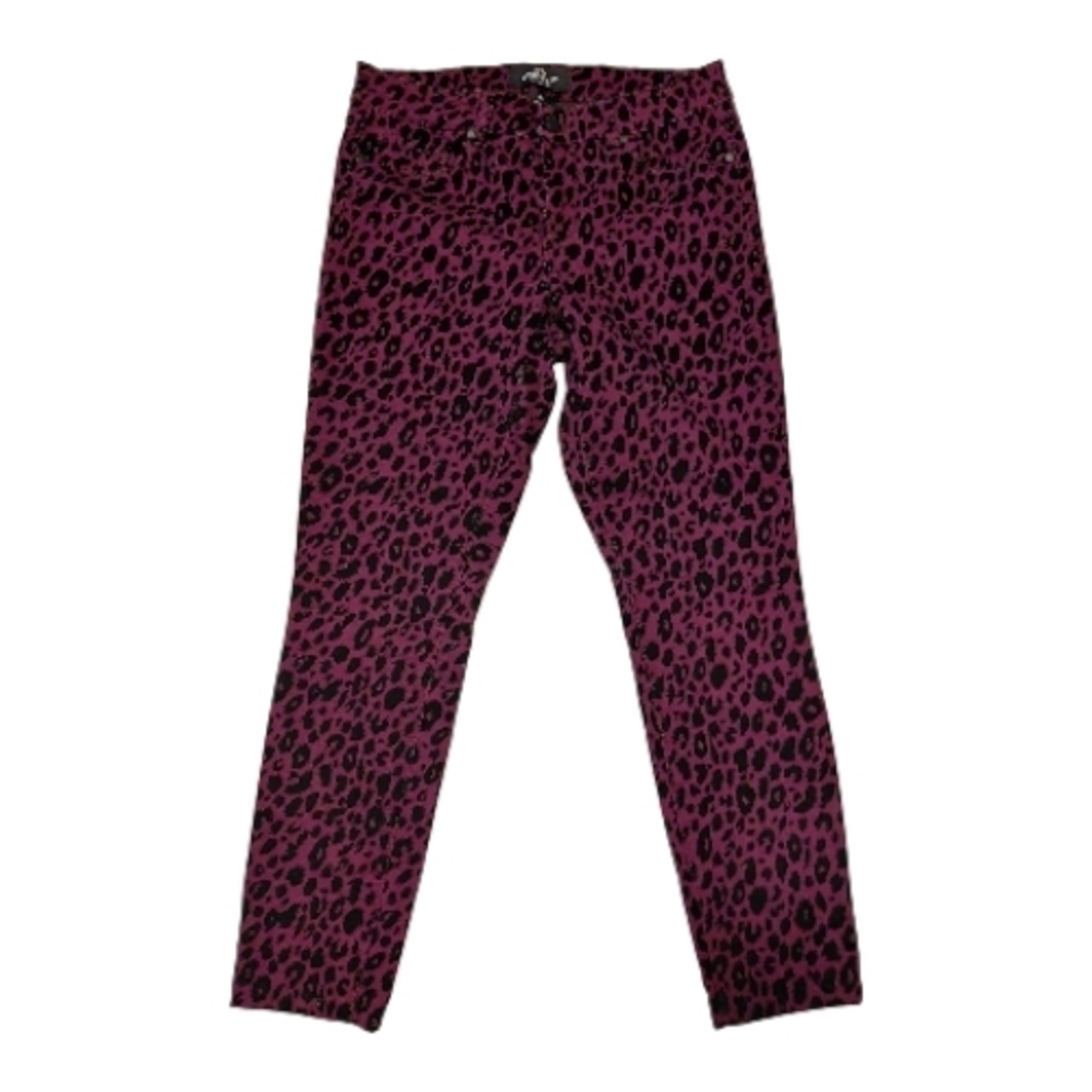 Jordache Purple and Black Animal Print Pants